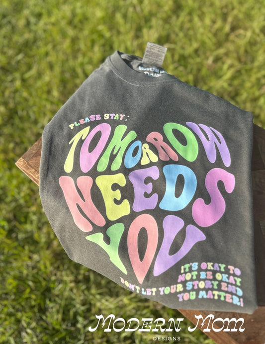 Tomorrow needs you