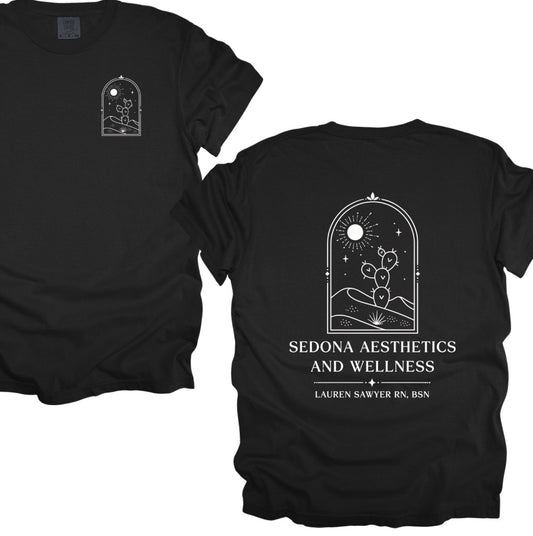 Sedona aesthetics and wellness tee shirt