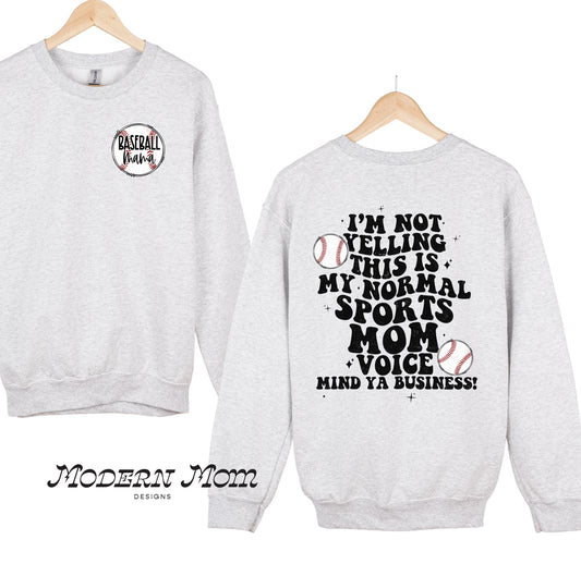Baseball mama. Mind ya business