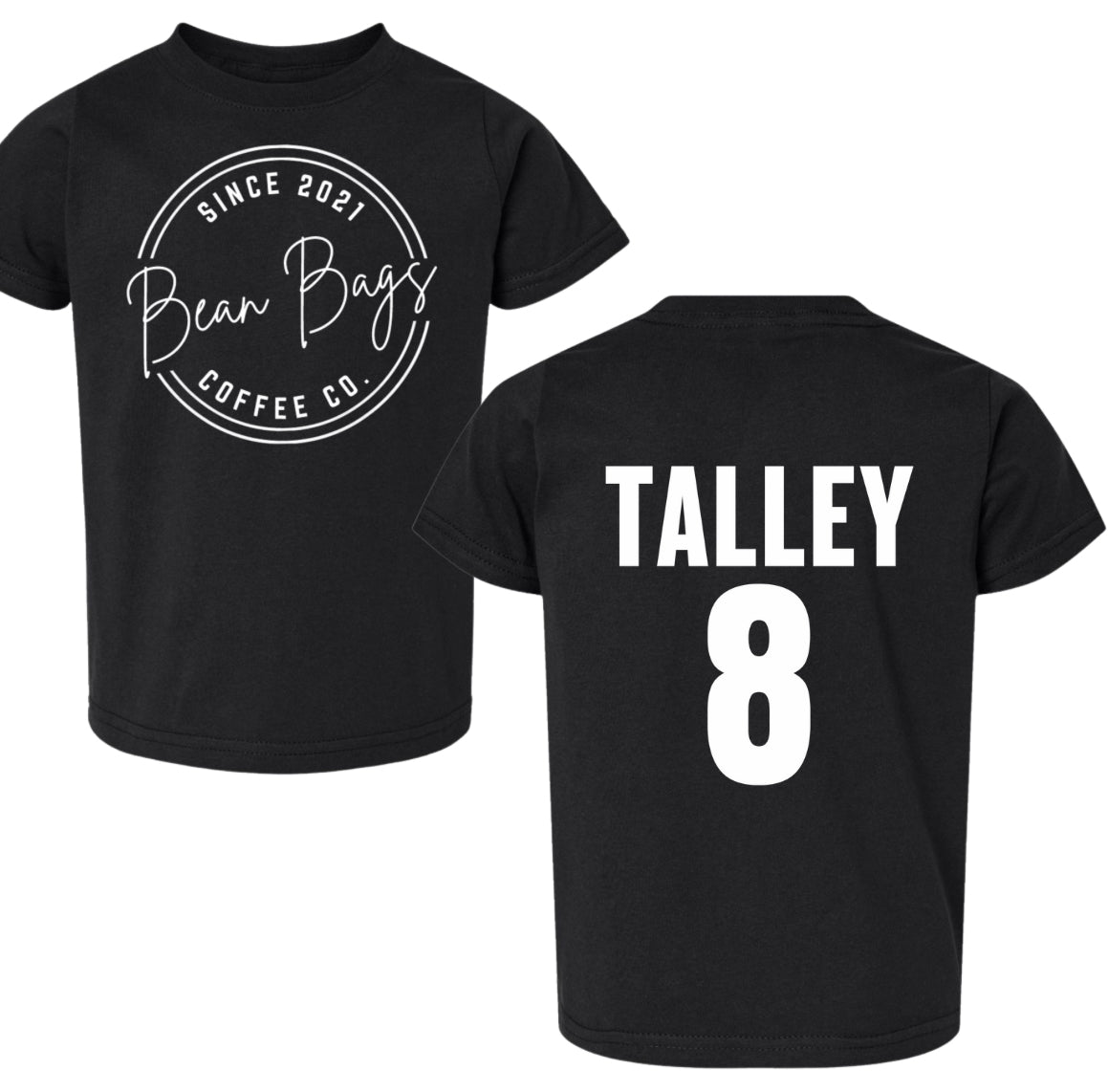 Bean bags custom T-BALL hoodie, crewneck or tee shirt (toddler-youth)