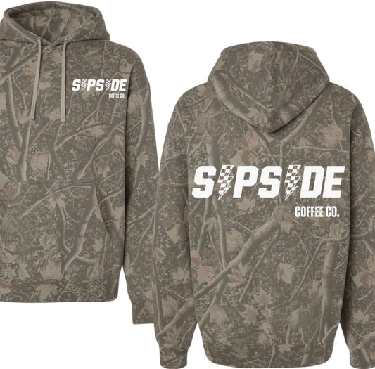 Sipside coffee co. Deadwood camo hoodie