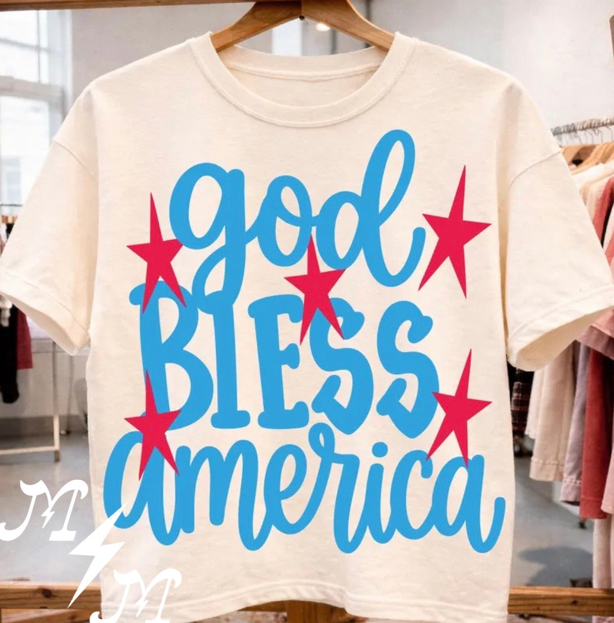 God bless America (oversized print)