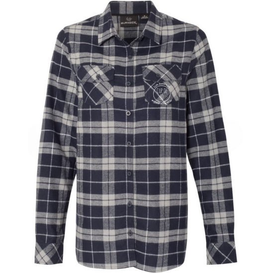 Cup of Jo flannel (navy) FRONT PRINT ONLY