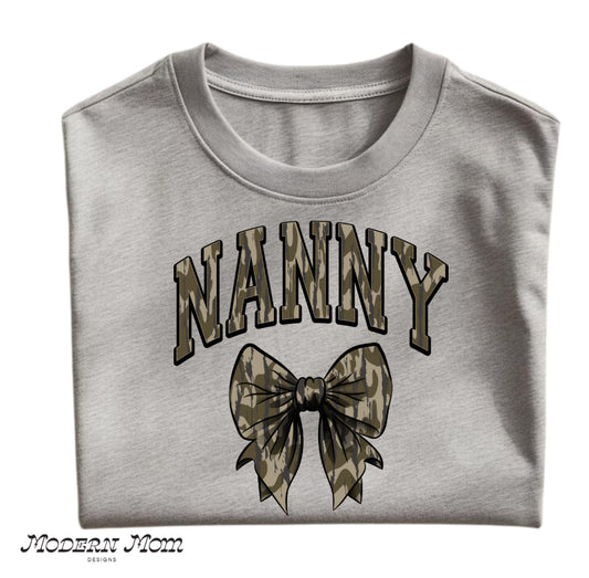 NANNY camo print crewneck