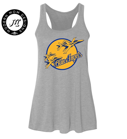 Blue angels women’s flowy fit racerback tank top