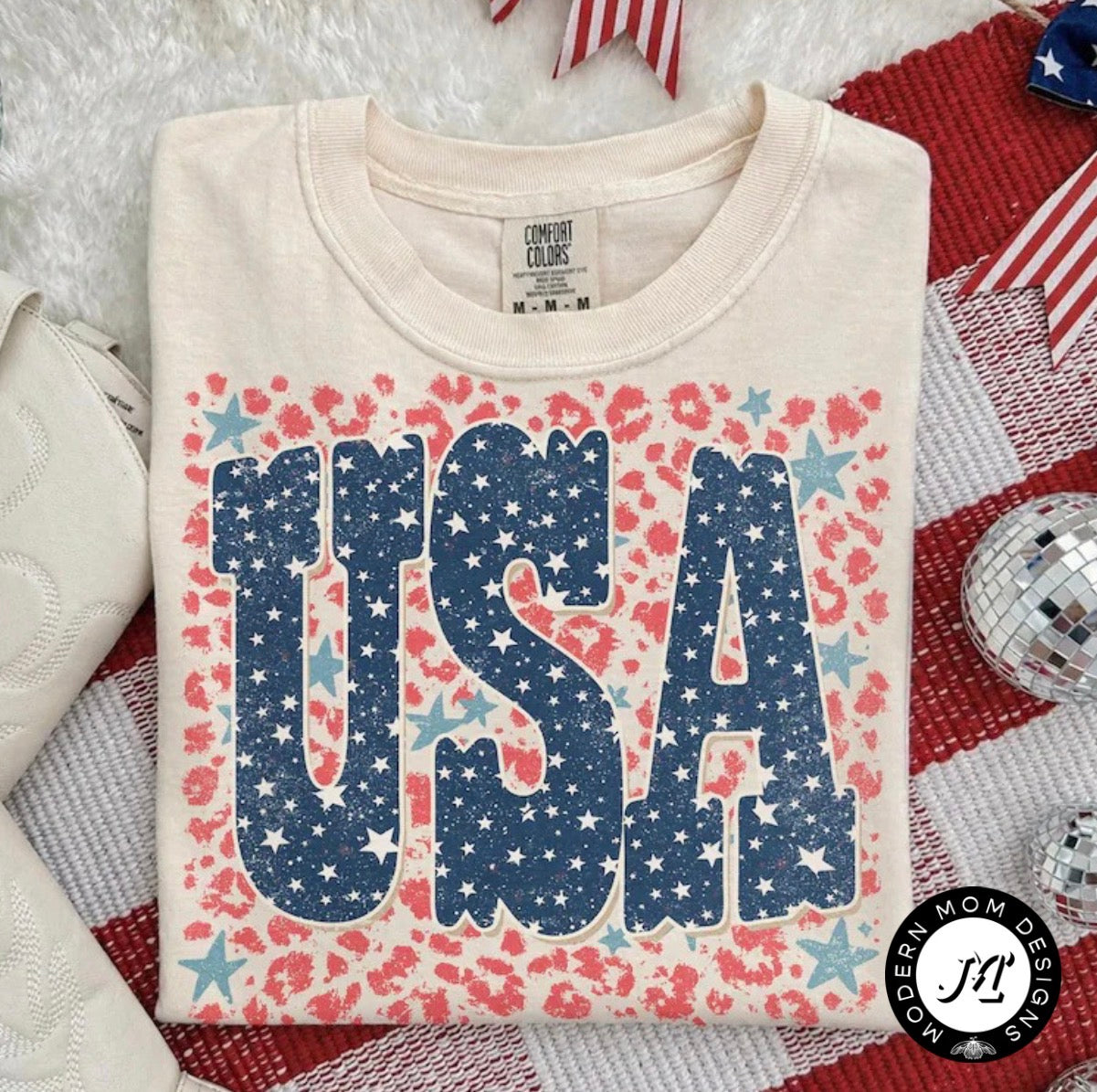 USA leopard (tee shirt, crewneck or hoodie)