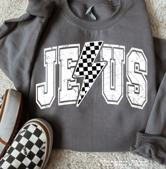 JESUS charcoal grey(tee, crewneck & hoodie)