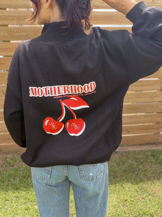 Motherhood mock neck crewneck