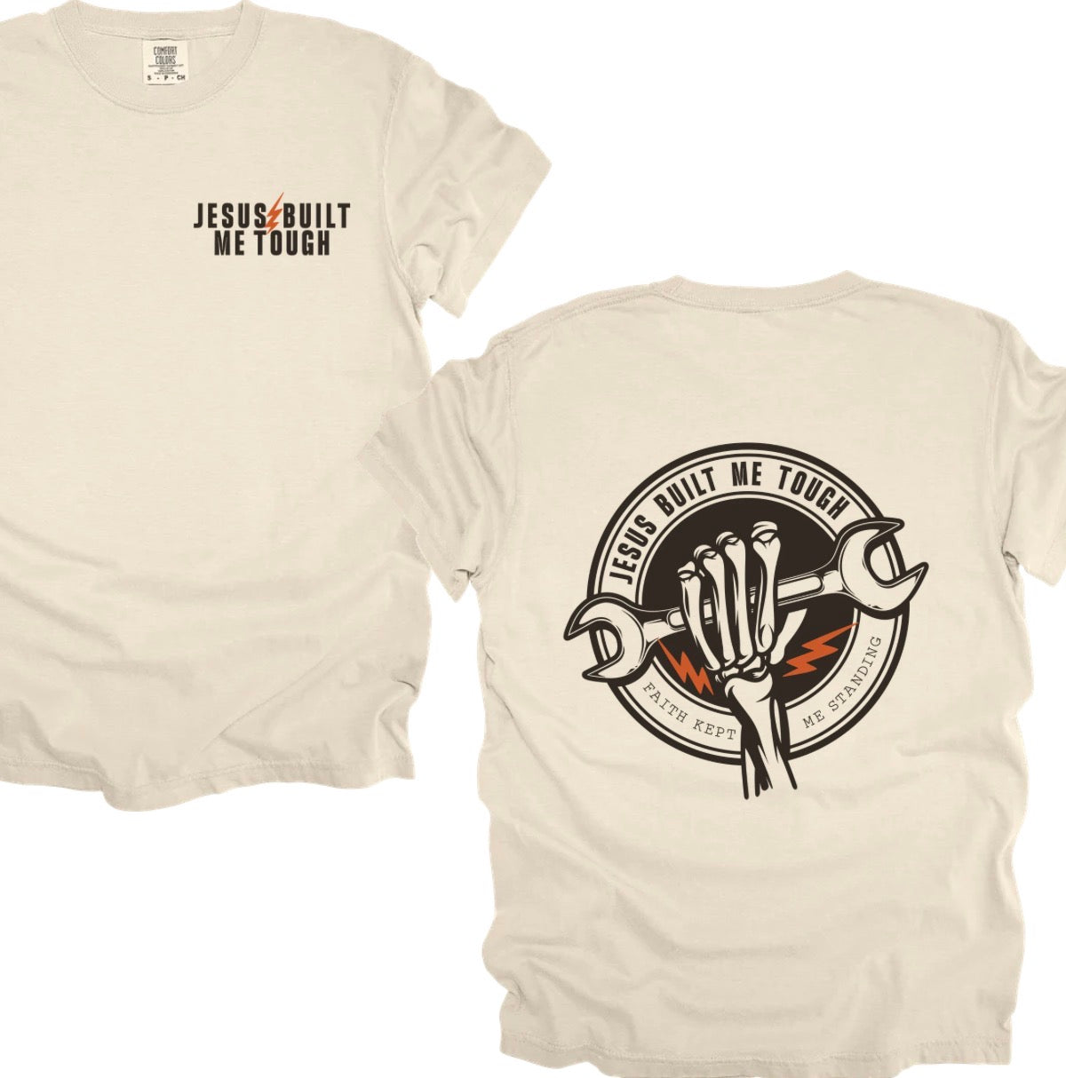 Jesus built me tough (tee, crewneck or hoodie)