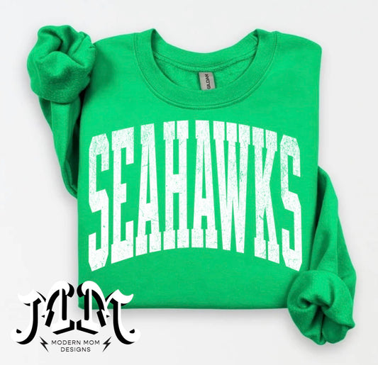 Seattle hawks WHITE PRINT (leave a note for what color you want)