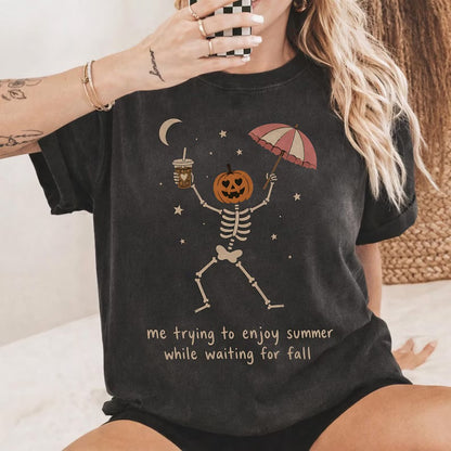 Trying to enjoy summer while waiting for fall (tank top, tee shirt, crewneck or hoodie)