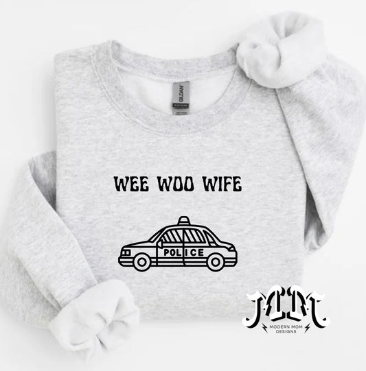 Wee woo wife Crewneck