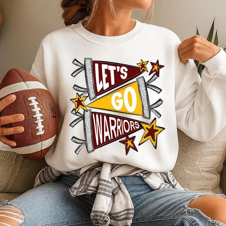 Let’s go! School mascot. note: name, mascot & school colors (tee, crewneck or hoodie)