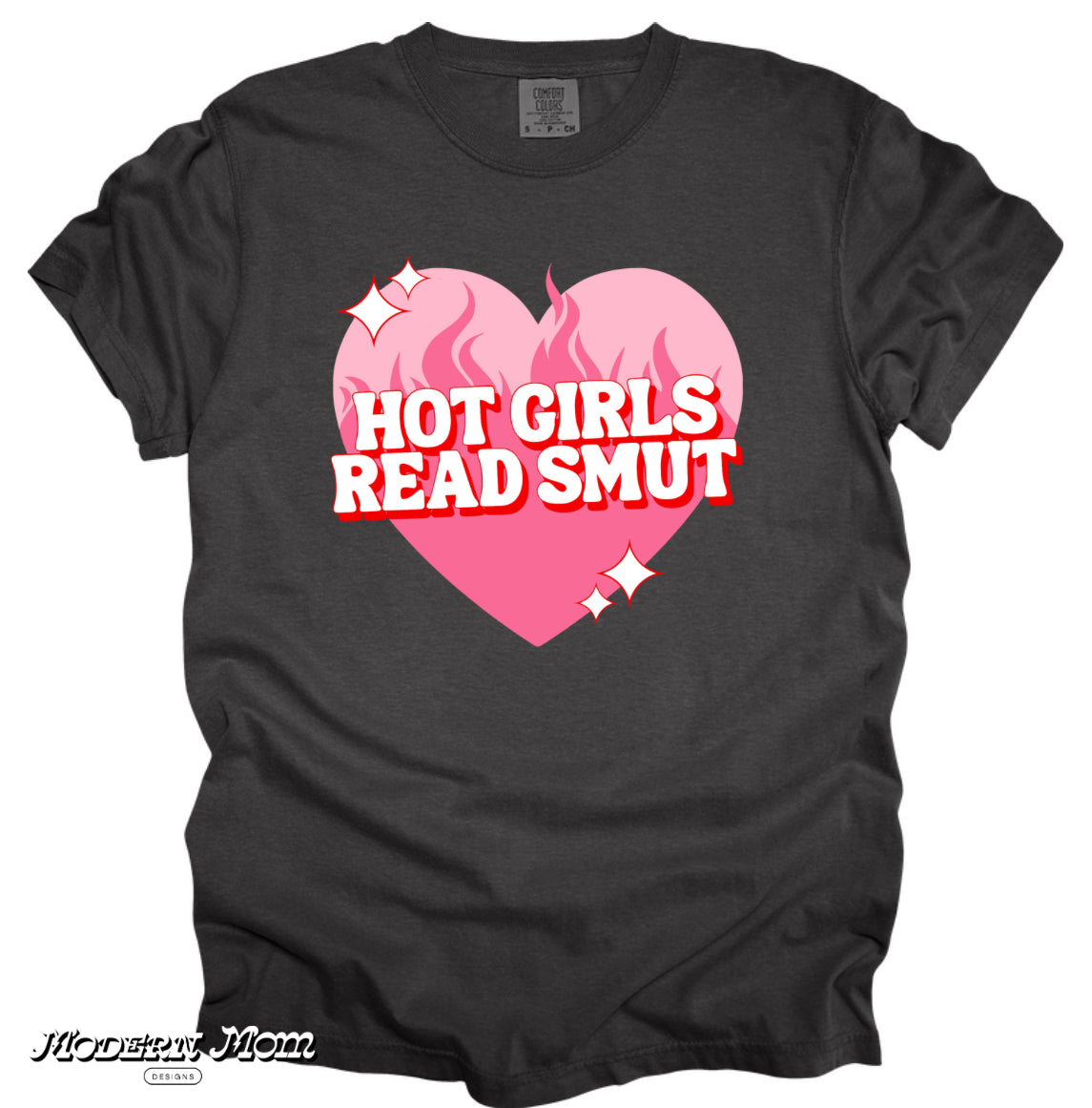 Hot girls read smut pink heart (tee, crewneck or hoodie )