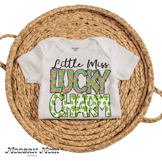 Little miss lucky charm onesie