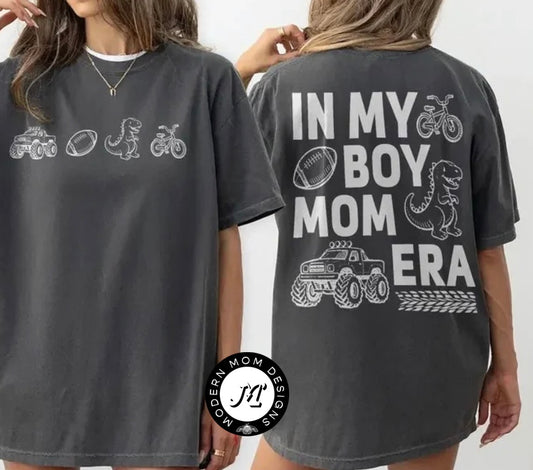 In my boy mom era (tee, crewneck or hoodie)