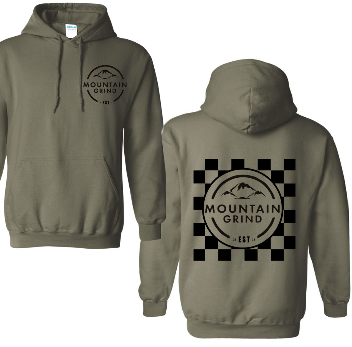 Mountain grind checkered back OG front
