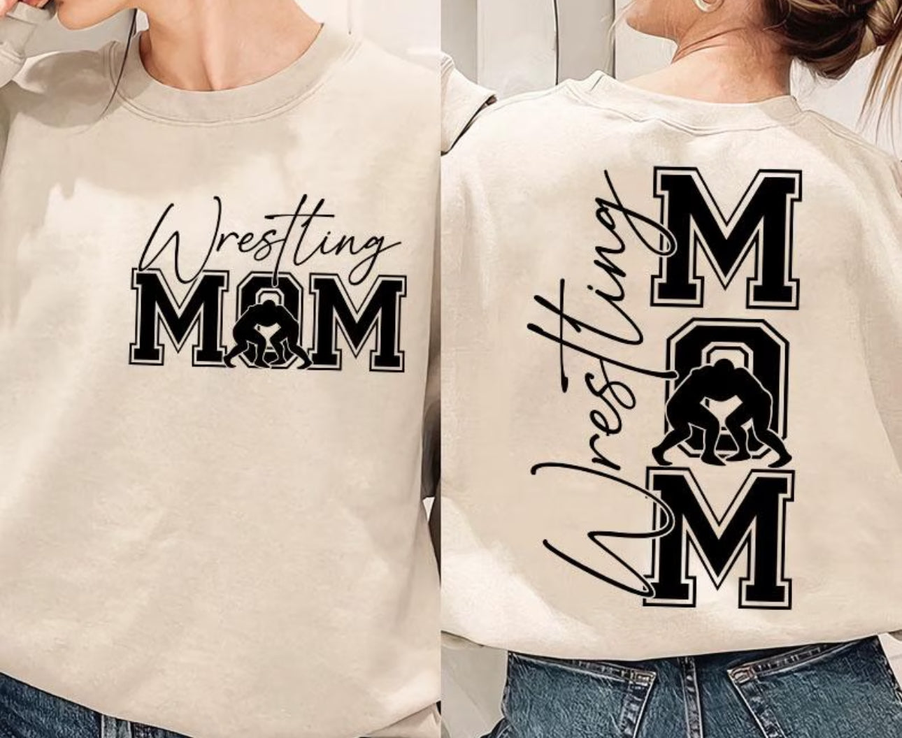 Wrestling mom double sided