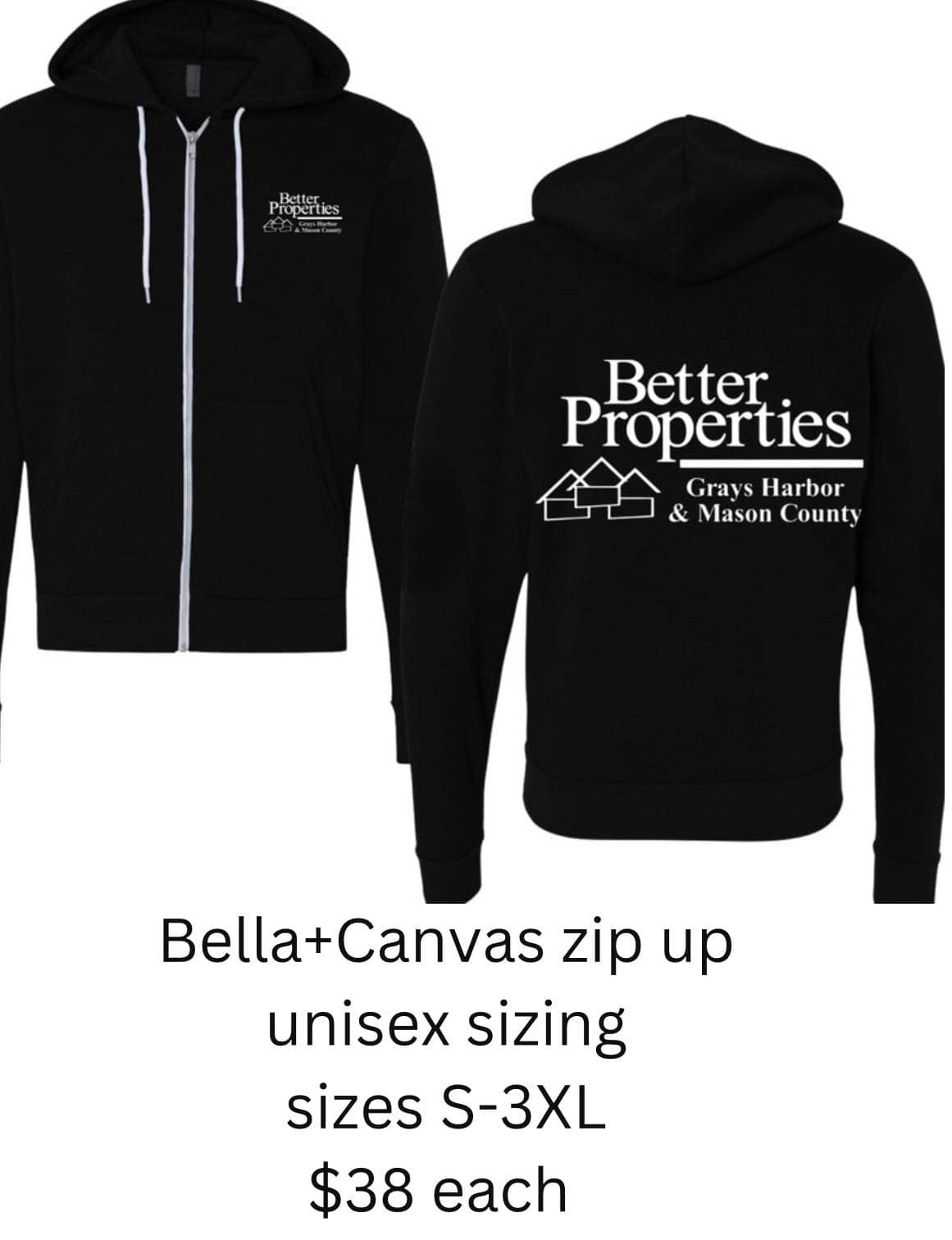 Better properties GH & Mason zip up