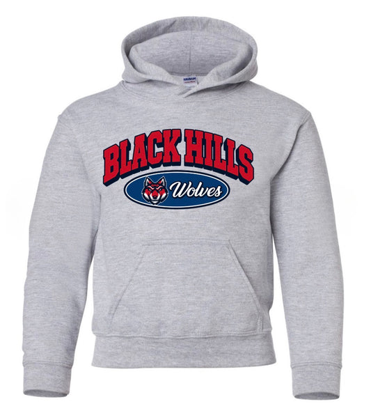 Black Hills Wolves YOUTH (tee shirt, crewneck or hoodie)