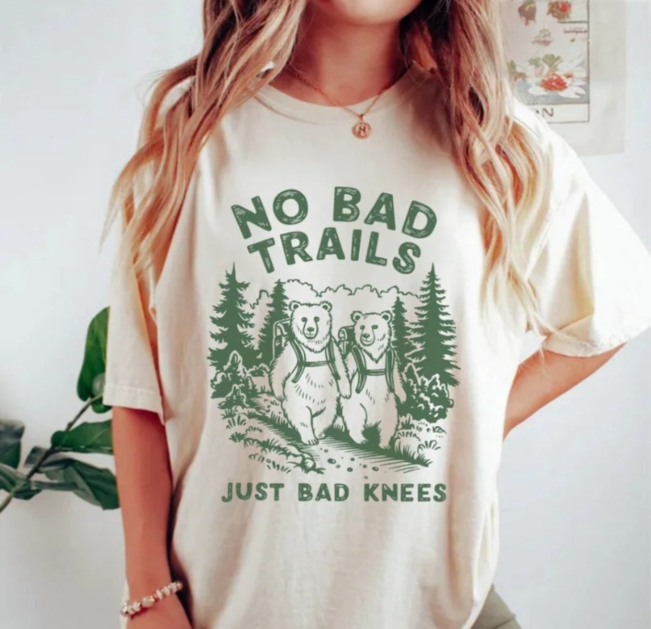 No bad trails-just bad knees tee