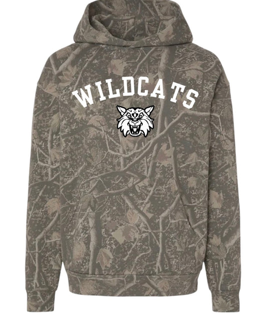 McCleary Wildcats deadwood camo hoodie (youth & adult)