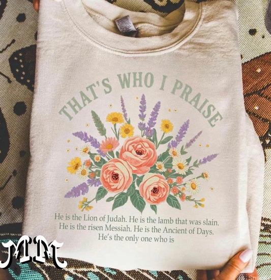 That’s who I praise (tee, crewneck or hoodie)