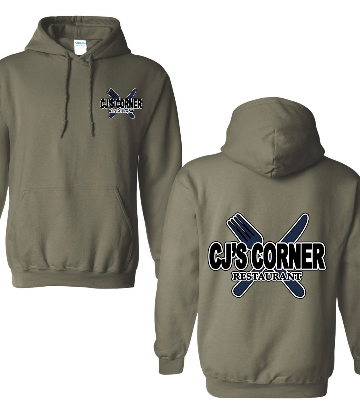 CJ’S CORNER logo hoodies