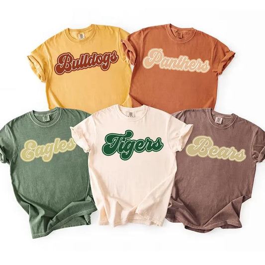 MASCOT NAME. Simple cursive-any name & colors