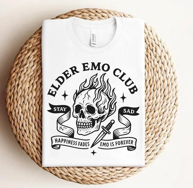 Elder emo club  (tee shirt, crewneck or hoodie)