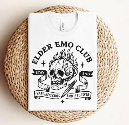 Elder emo club  (tee shirt, crewneck or hoodie)