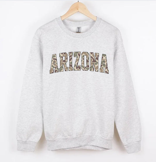ARIZONA duck camo CREWNECK