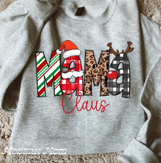 Mama claus(tee or crewneck)