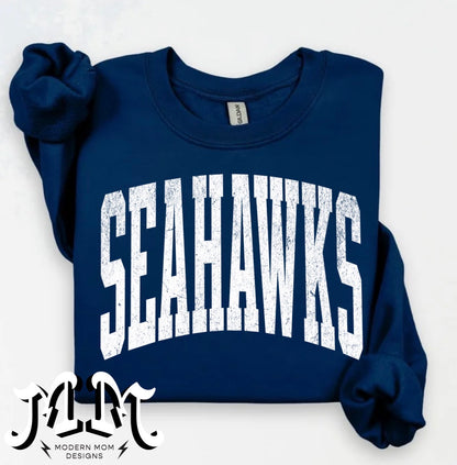 Seattle hawks WHITE PRINT (leave a note for what color you want)