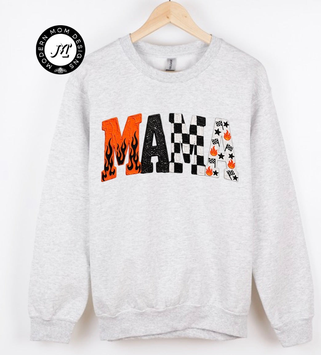 Mama edgy racing (tee shirt, crewneck or hoodie)