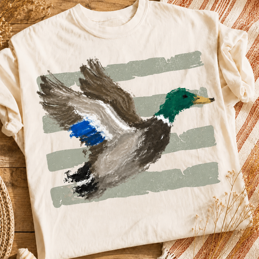 Mallard painting  (tee shirt, crewneck or hoodie)