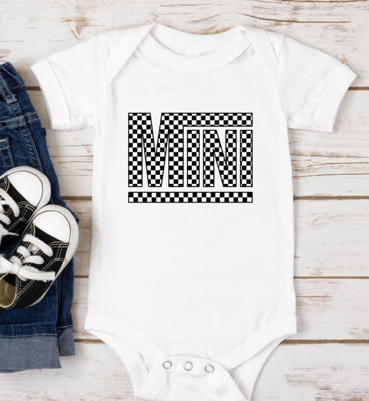 Mini checkered onesie