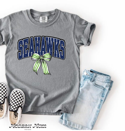 Seattle hawks bow (NEWBORN-youth XL)