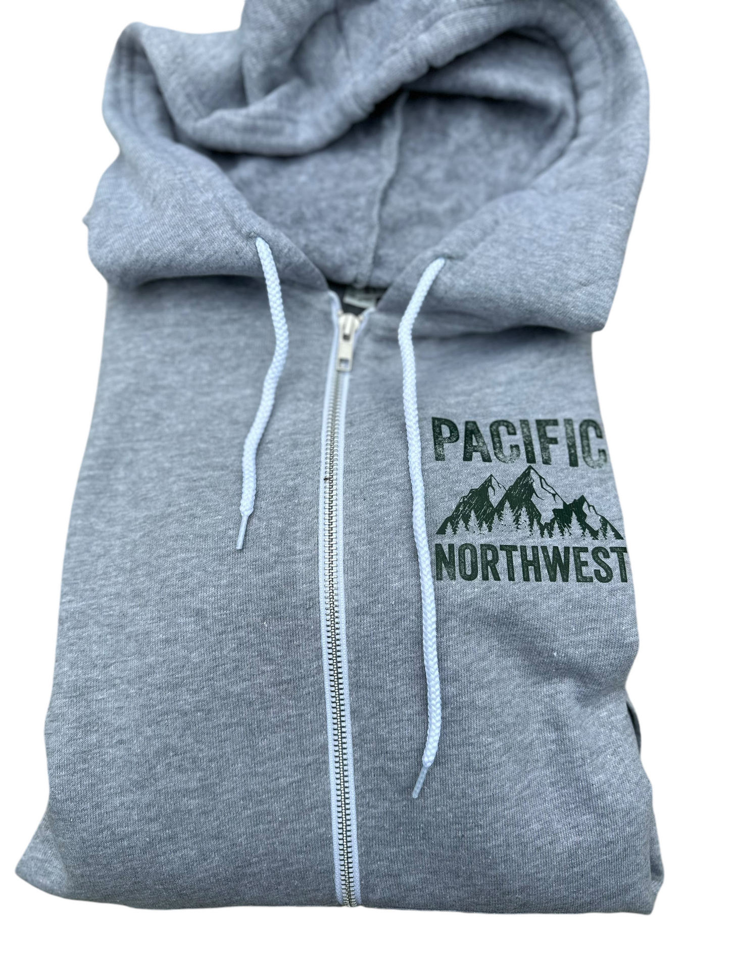 Pacific Northwest distressed zip up