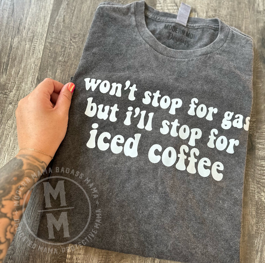 Won’t stop for gas but I’ll stop for iced coffee