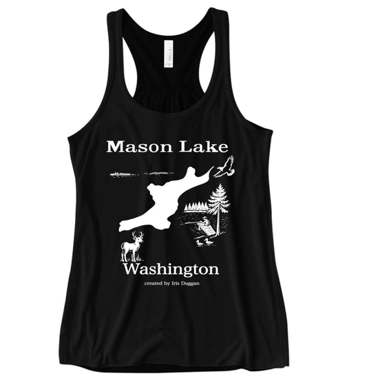 Mason Lake womens racerback fit tank top