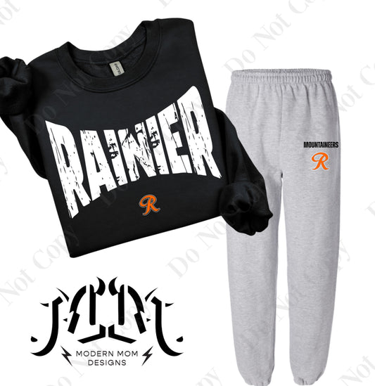 RAINIER mascot lounge set (pieces sold separately) YOUTH & ADULT