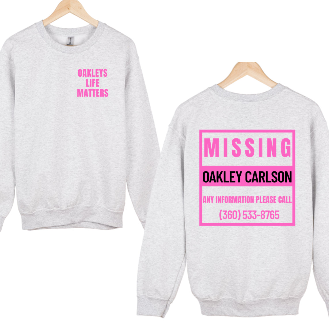 Oakleys life matters/MISSING info on back (grey & pink)