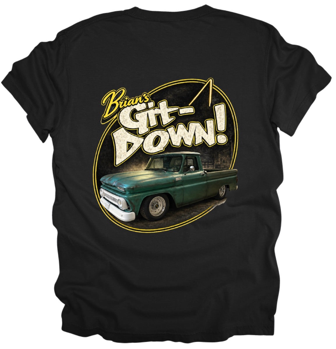 Brian’s git down custom 40th birthday tee shirt