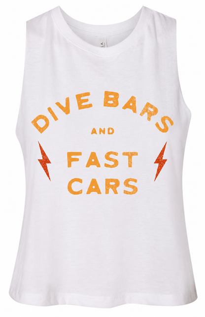 Dive bars and fast cars tank (multiple styles available)
