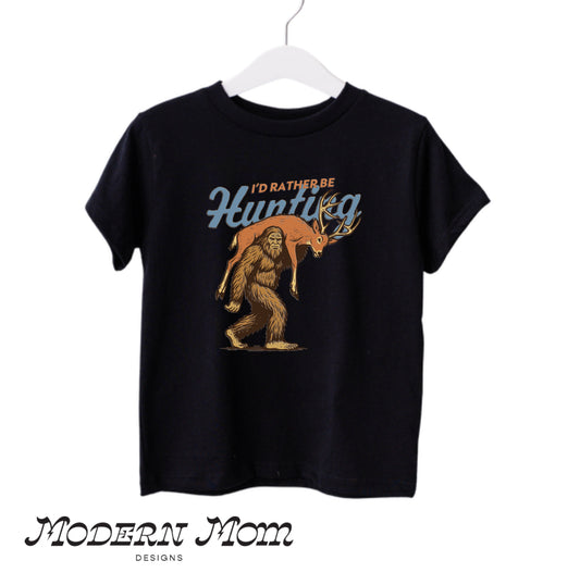 I’d rather be hunting(toddler-Youth)