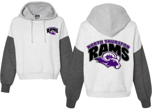 North Thurston Rams COLORBLOCK boxy hoodie