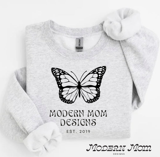 Modern mom butterfly OG crewneck