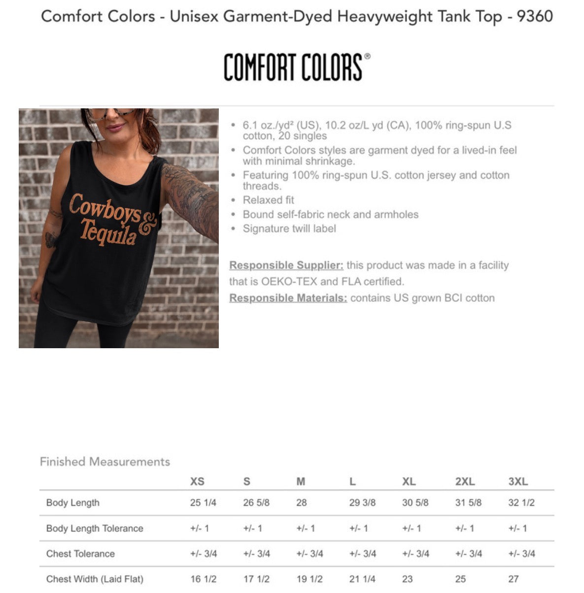 Route 66 tank (multiple styles available)