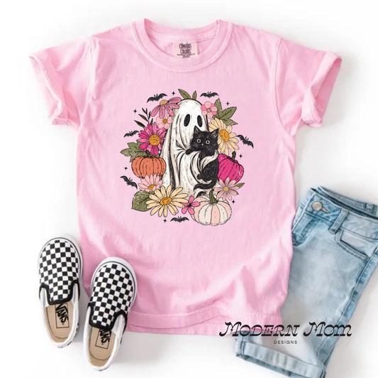 Floral ghost (toddler-Youth XL)
